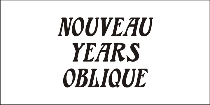 Przykładowa czcionka Nouveau Years JNL #4